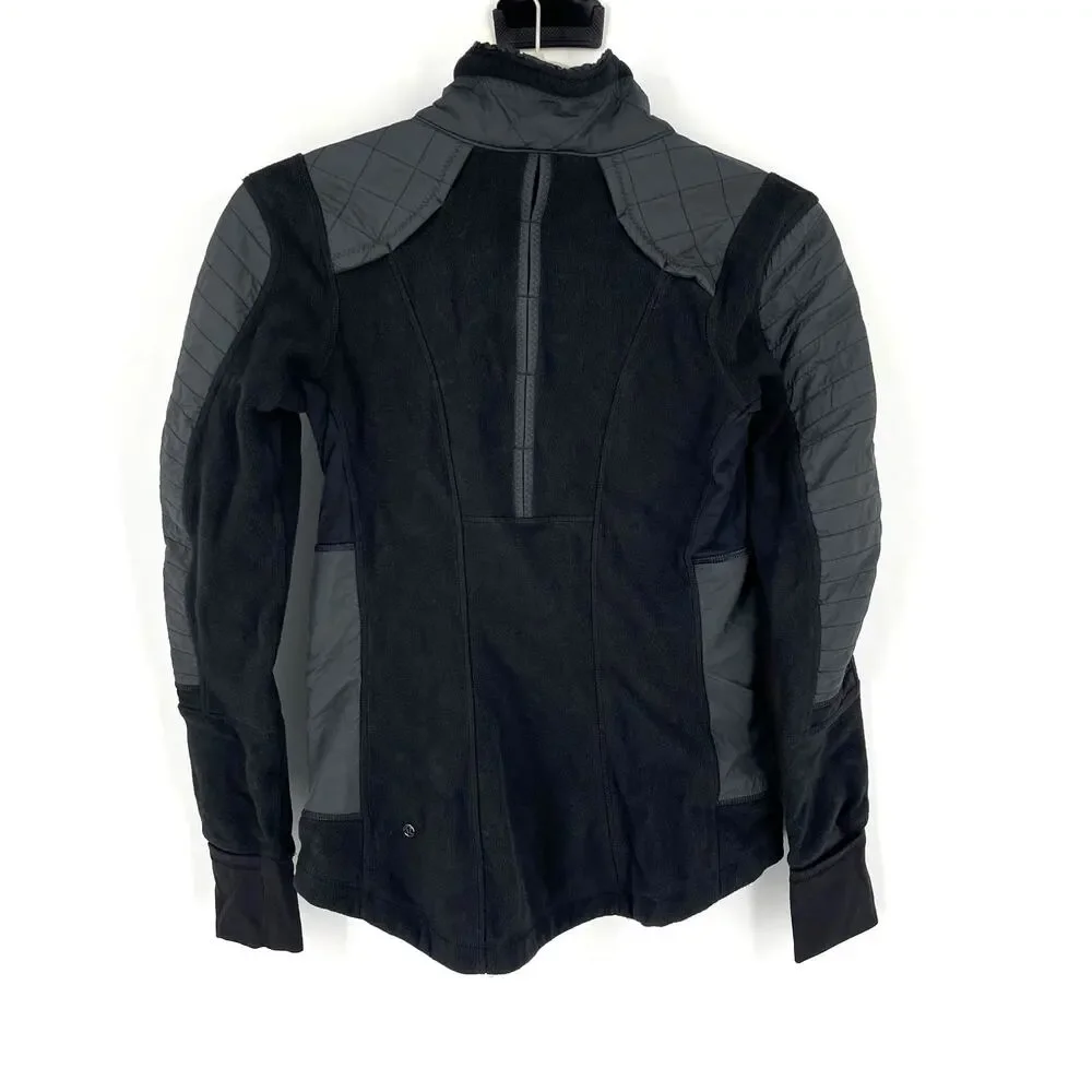 Lululemon Fleecy Keen Jacket Black Size 4‎